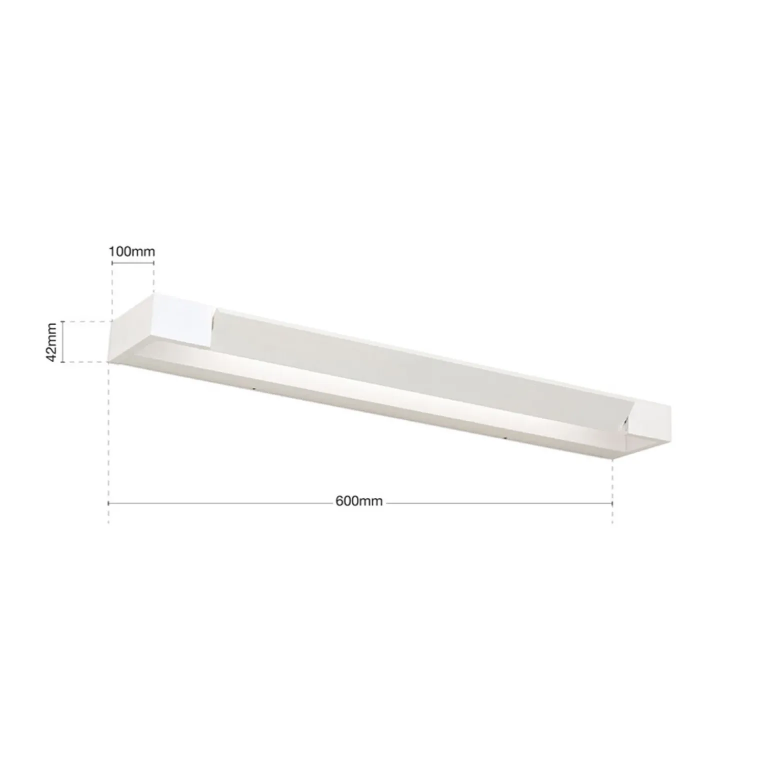 Lámpara de espejo LED Marilyn, blanco, 60 cm