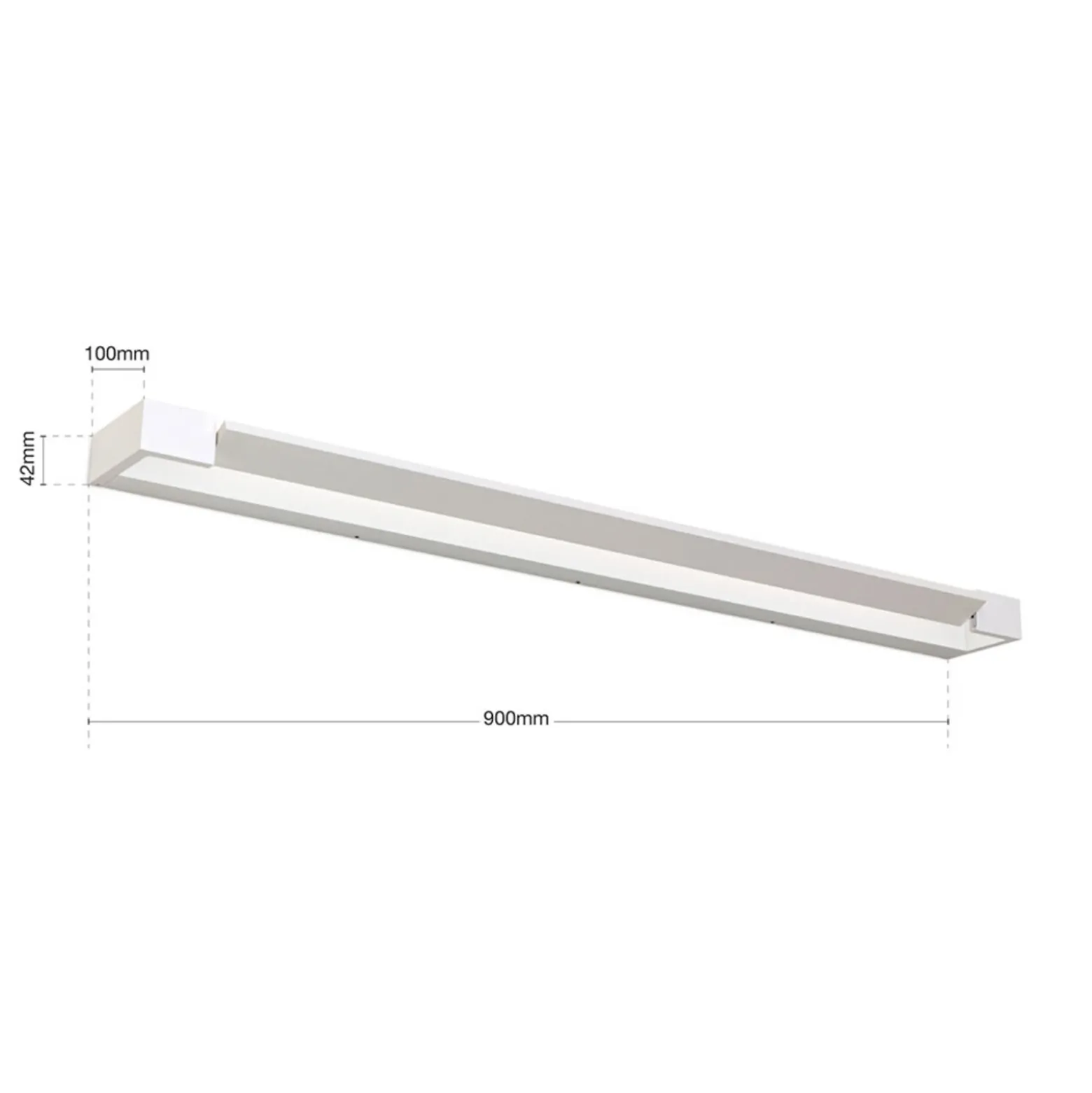 Lámpara de espejo LED Marilyn, blanco, 90 cm