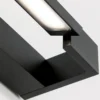 Lámpara de espejo LED Marilyn en negro, ancho 90cm