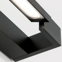 Lámpara de espejo LED Marilyn en negro, ancho 90cm
