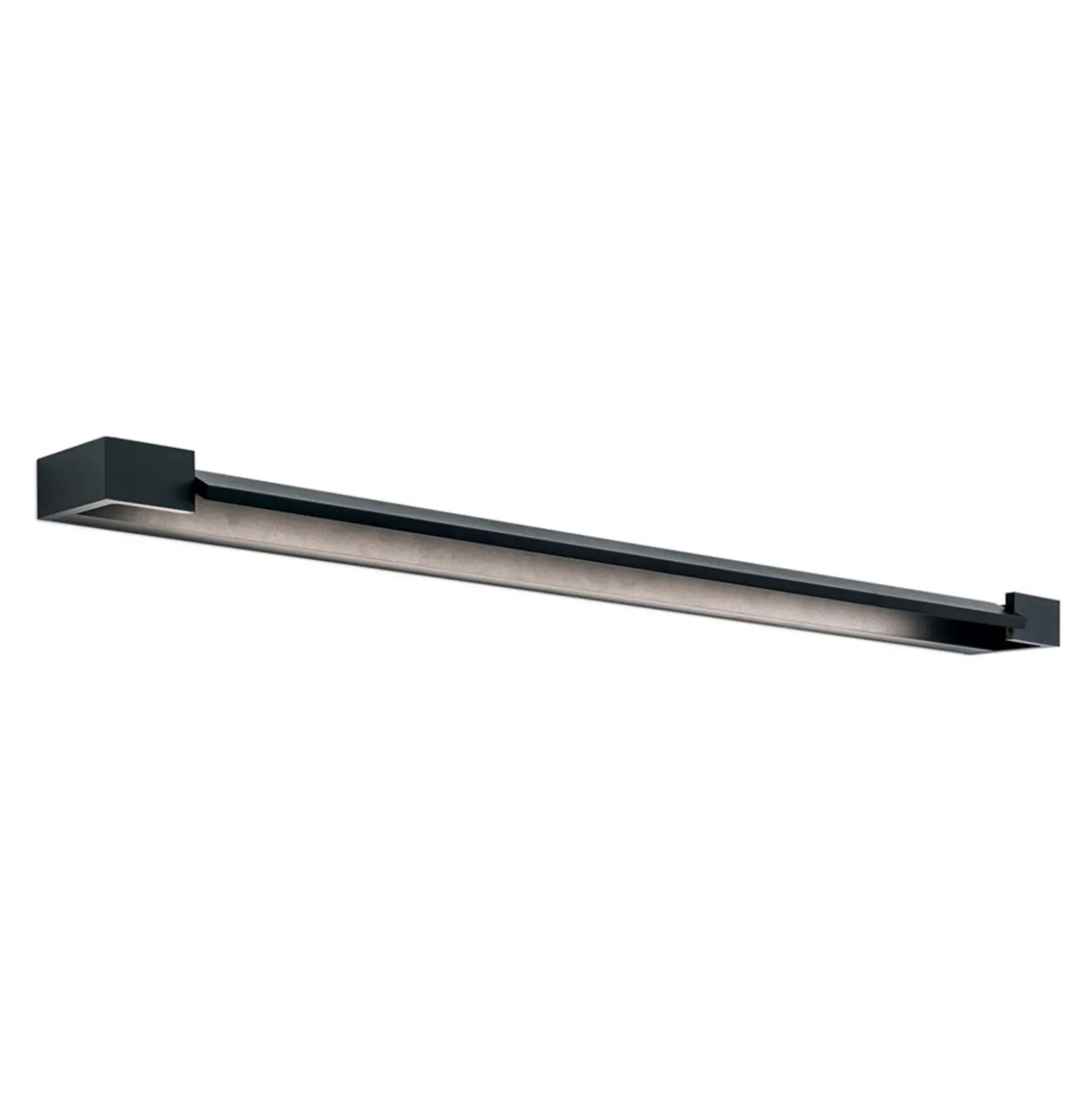 Lámpara de espejo LED Marilyn en negro, ancho 90cm