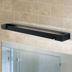 Lámpara de espejo LED Marilyn en negro, ancho 60cm