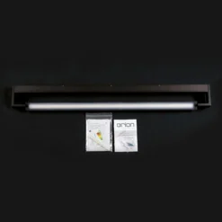 Lámpara de espejo LED Marilyn en negro, ancho 90cm