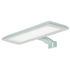 Lámpara de espejo LED Nikita aguamarina/gris acero
