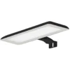 Lámpara de espejo LED Nikita, negro/gris acero