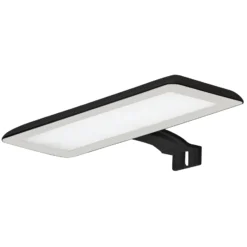 Lámpara de espejo LED Nikita, negro/gris acero