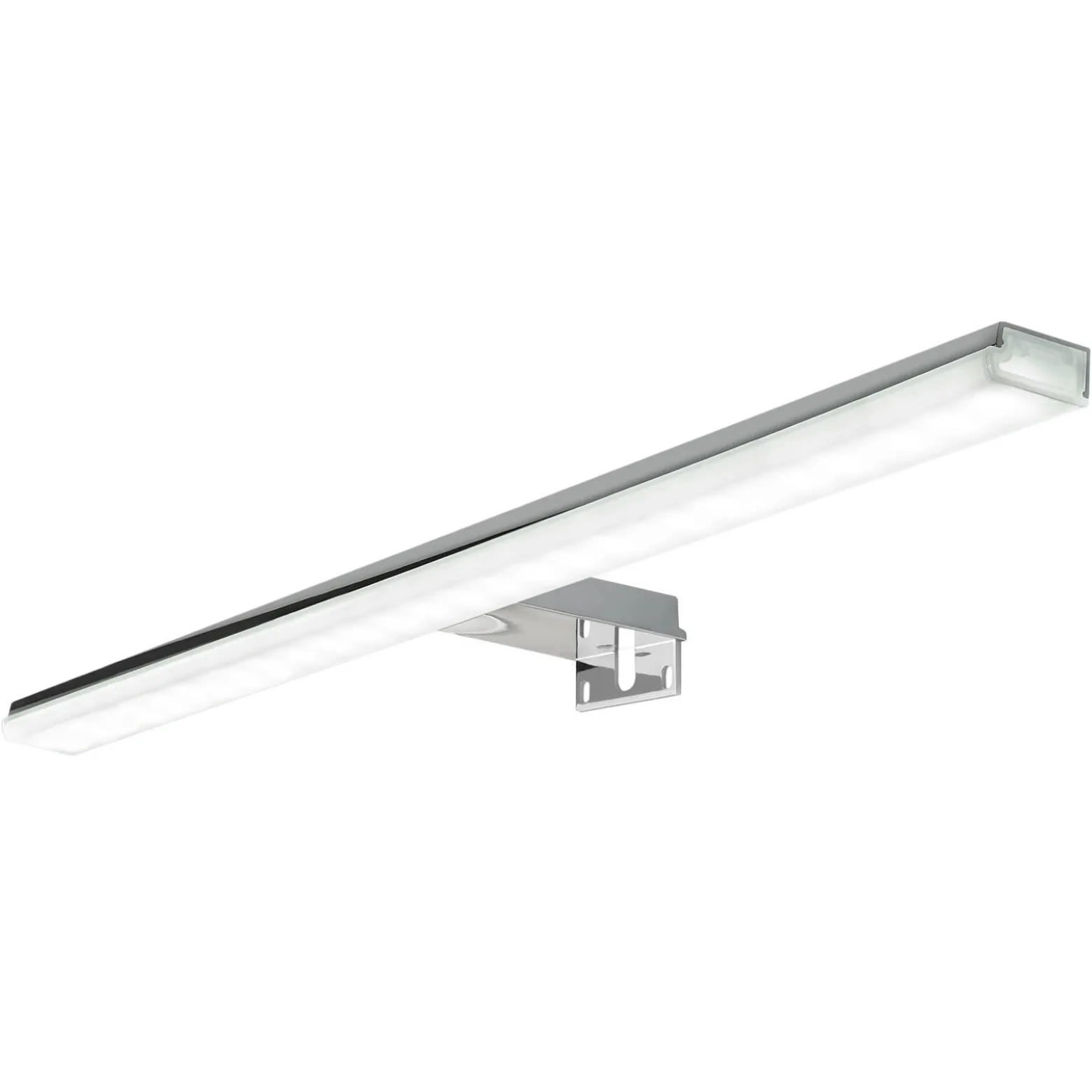 Lámpara de espejo LED Pandora, cromo, anchura 60,8 cm