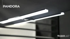 Lámpara de espejo LED Pandora, cromo, ancho 80,8 cm