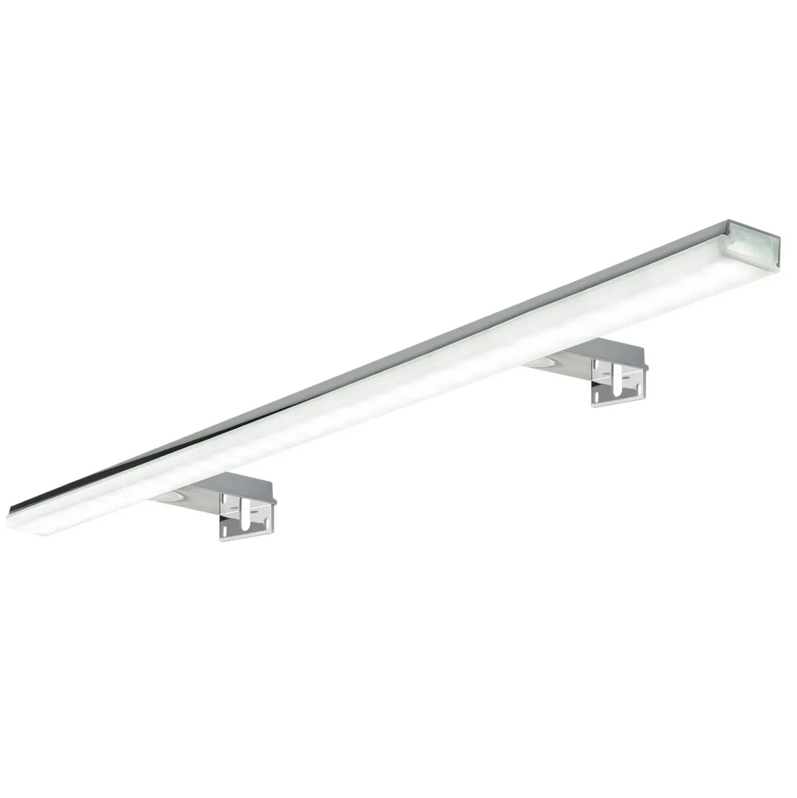 Lámpara de espejo LED Pandora, cromo, ancho 80,8 cm
