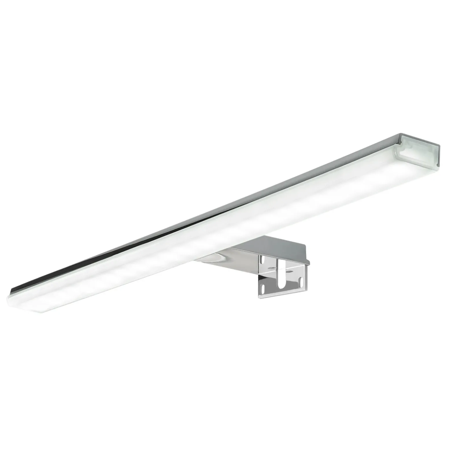 Lámpara de espejo LED Pandora, cromo, anchura 45,8 cm
