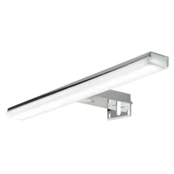 Lámpara de espejo LED Pandora, cromo, ancho 30,8 cm