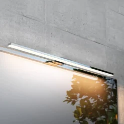Lámpara de espejo LED Triga IP44, cromo, 60cm, 4.000K