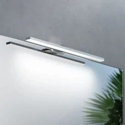 Lámpara de espejo LED Triga IP44, cromo, 40cm, 4.000K