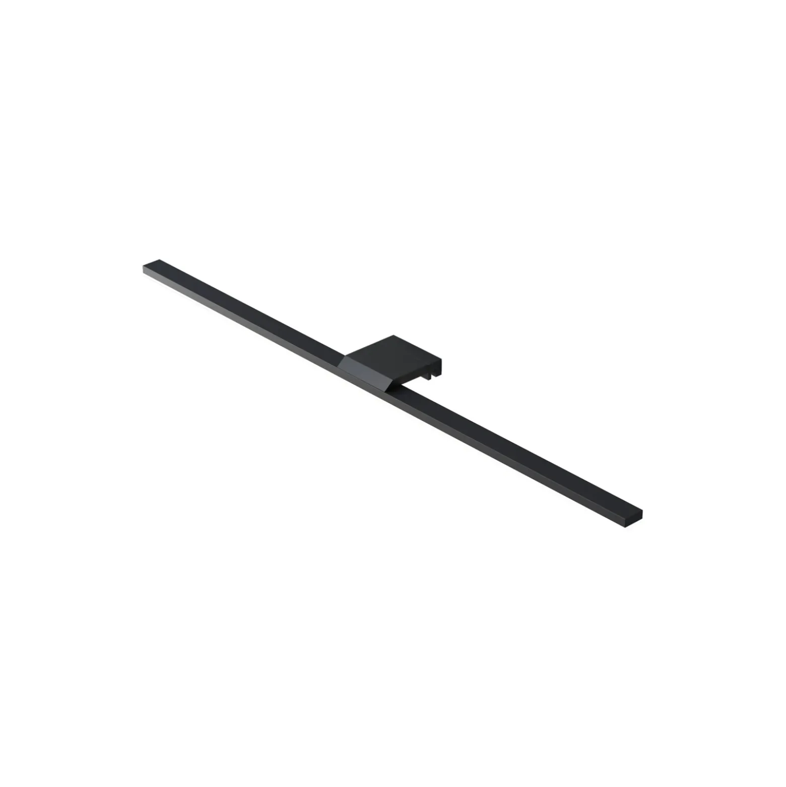 Lámpara de espejo LED Triga IP44 negro 60cm, 4.000K