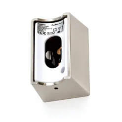 Lámpara de espejo LED Visagist soporte níquel mate