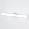 Lámpara de espejo LED Visagist soporte níquel mate