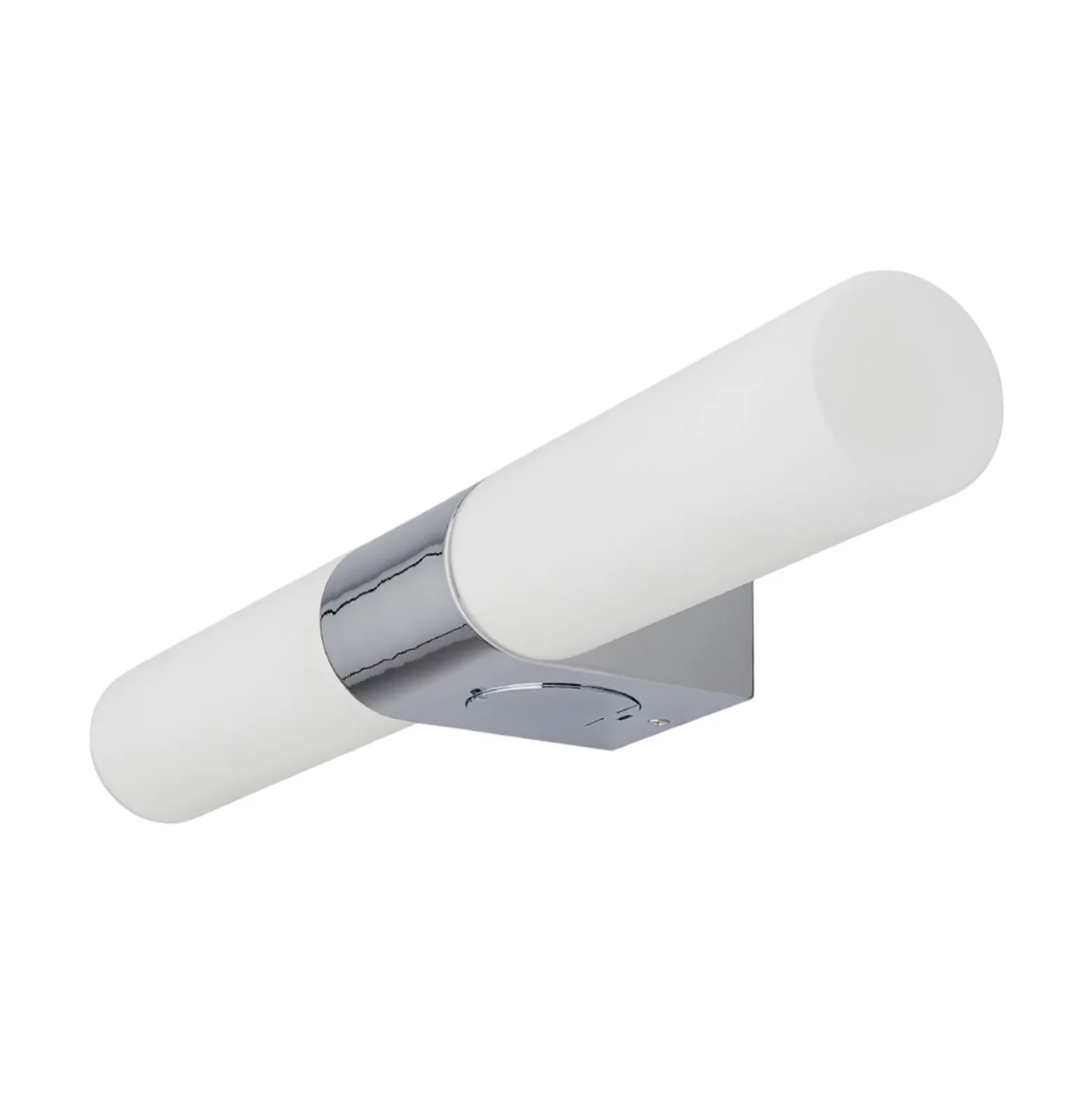 Lámpara de espejo Ziva de Lindby, enchufe, blanco, cristal, IP44