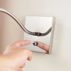 Lámpara de lectura Berfin de pared, cromada, LED