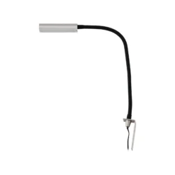 Lámpara de lectura LED Flexola de Lindby, níquel, angular, metal, enchufe