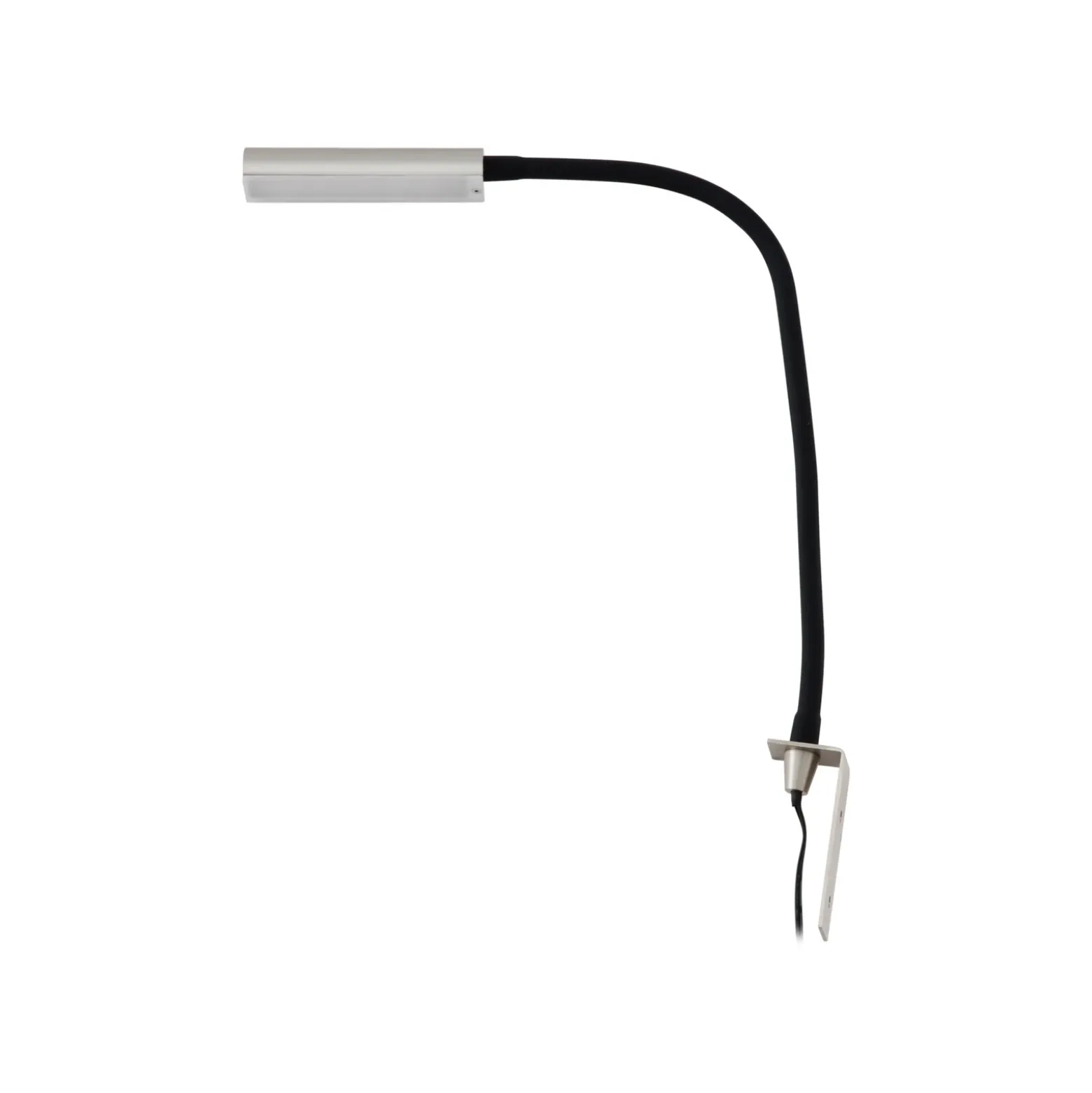 Lámpara de lectura LED Flexola de Lindby, níquel, angular, metal, enchufe