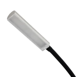 Lámpara de lectura LED Lindby Flexola, níquel, angular, metal, enchufe