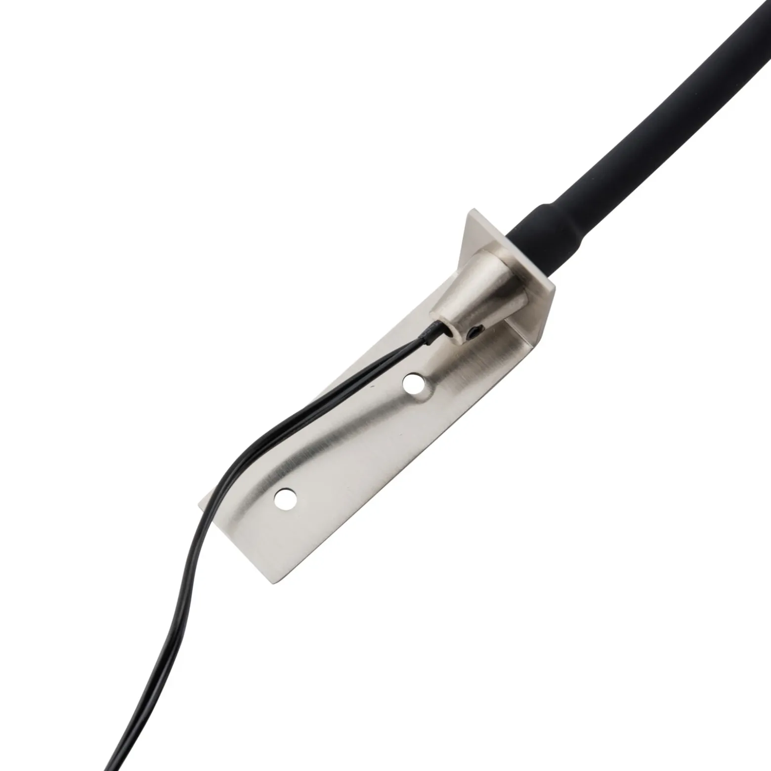 Lámpara de lectura LED Lindby Flexola, níquel, redonda, metal, enchufe