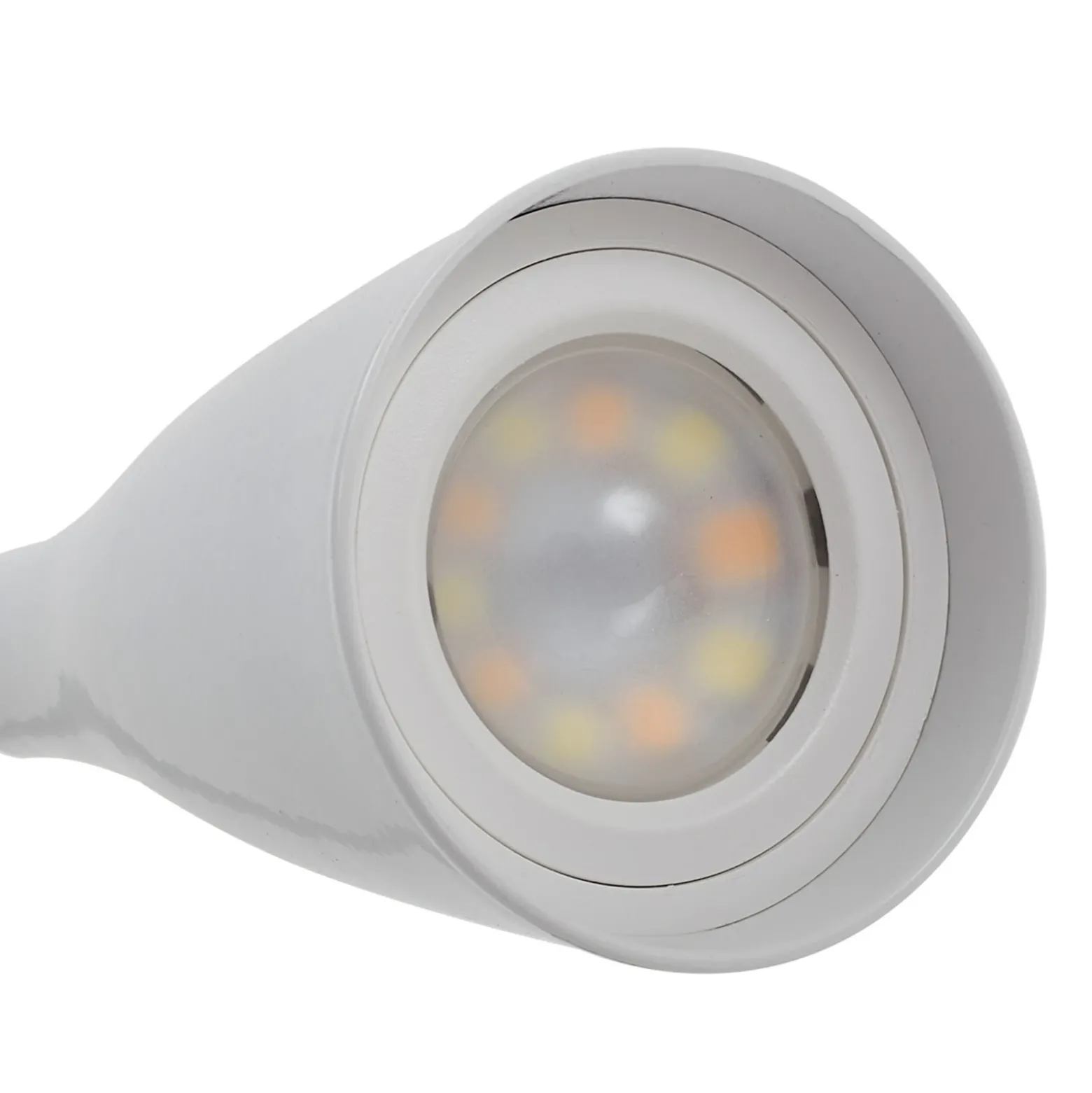 Lámpara de lectura LED Lindby Zayna, blanca, CCT, USB, atenuable, temporizador