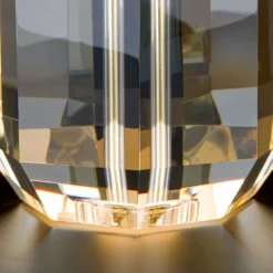 Lámpara de mesa Alexis con cristal oro/crema
