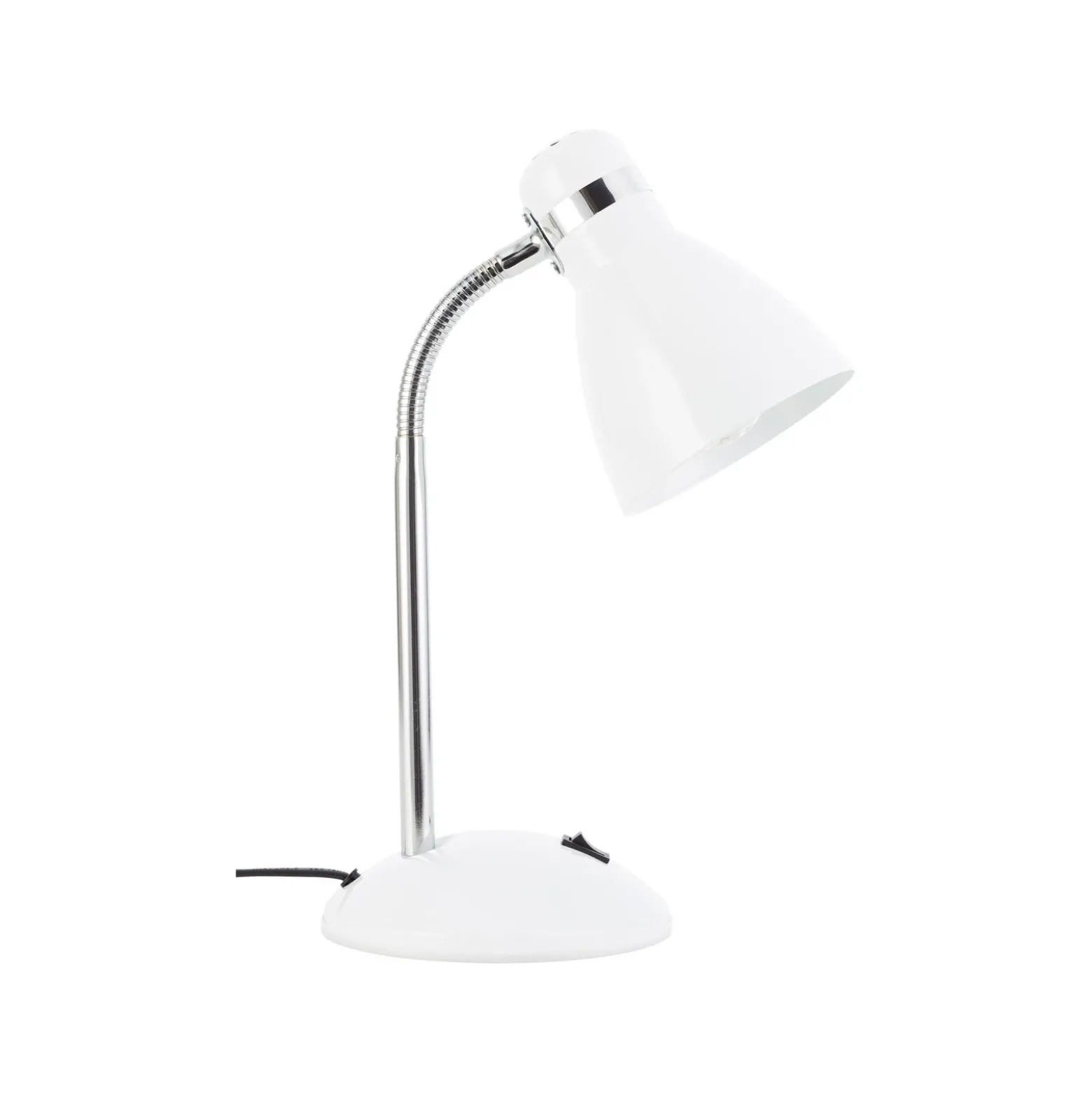 Lámpara de mesa Allison, blanca, altura 33,5 cm, metal