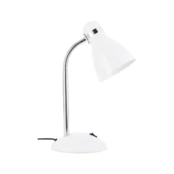 Lámpara de mesa Allison, blanca, altura 33,5 cm, metal