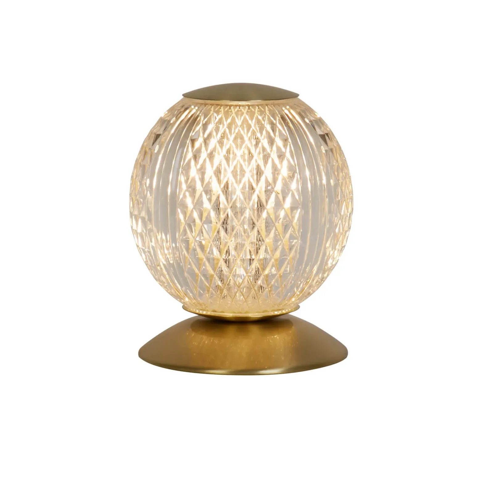 Lámpara de mesa Allure latón, acero, acrílico
