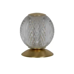 Lámpara de mesa Allure latón, acero, acrílico
