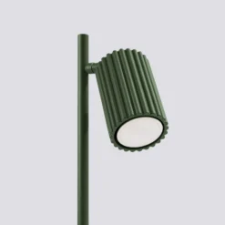 Lámpara de mesa ALORA, altura 43 cm, verde oliva, metal, GU10