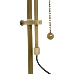 Lámpara de mesa Ancilla, ajustable bronce/verde