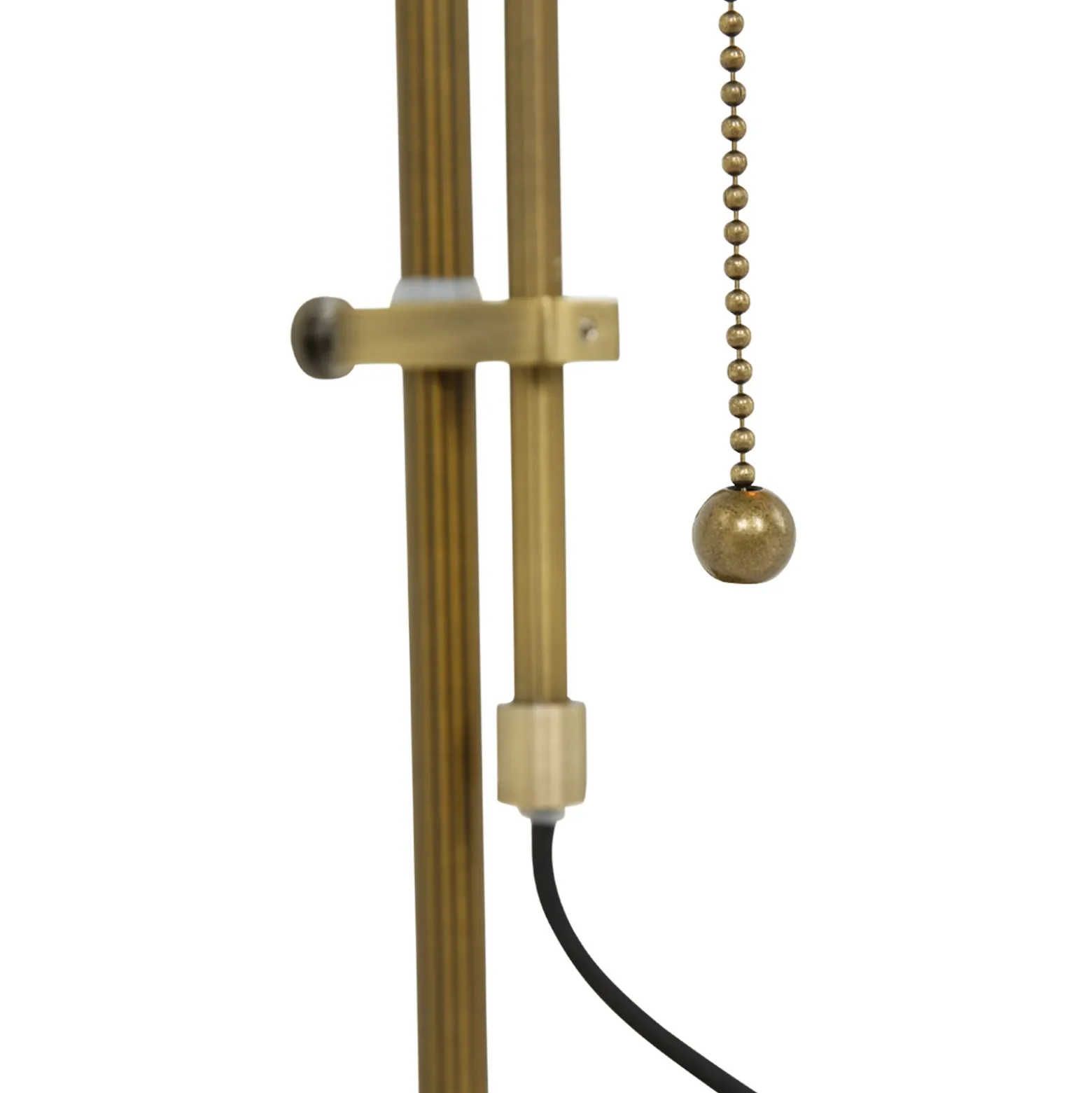 Lámpara de mesa Ancilla, ajustable bronce/verde