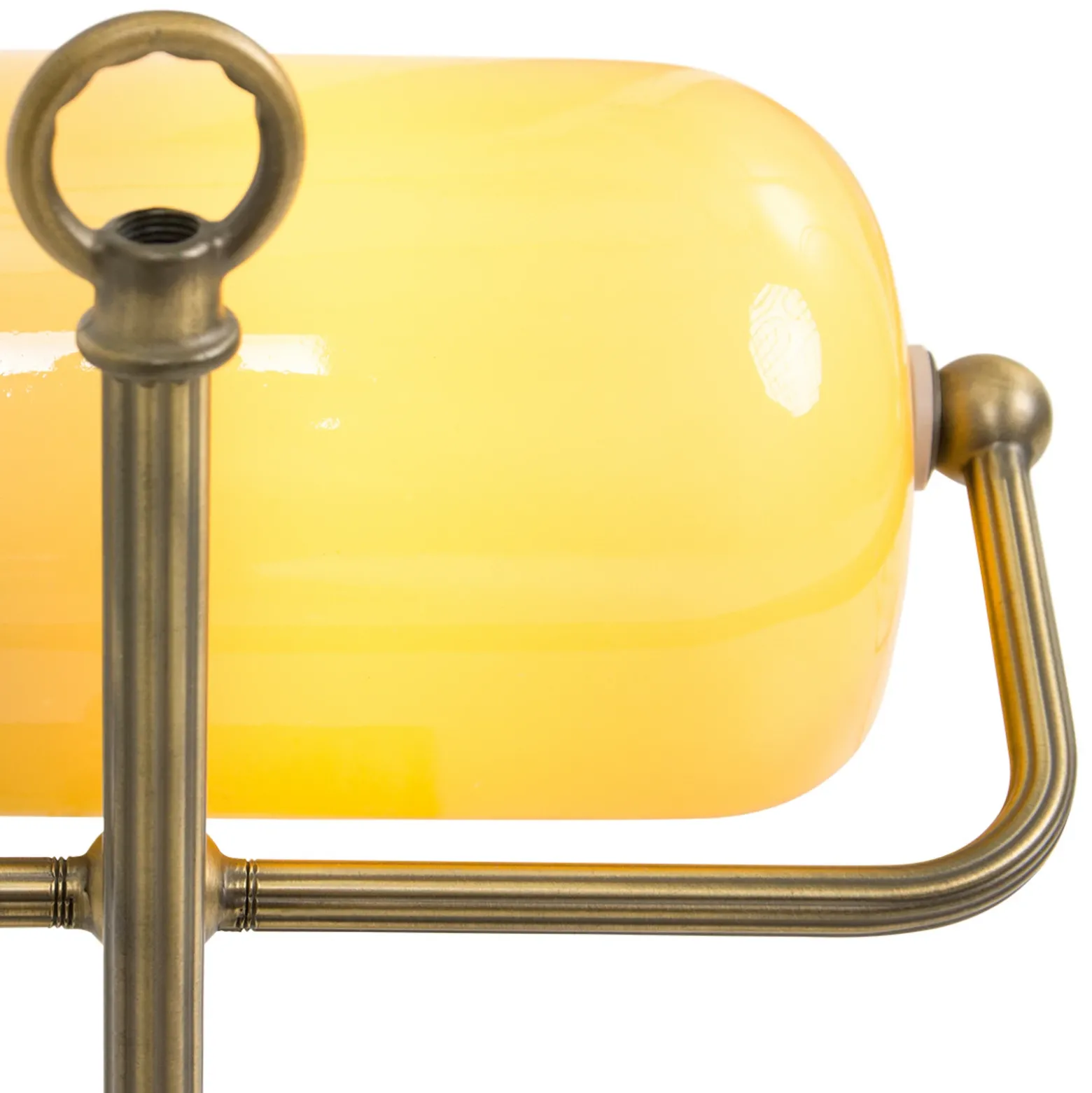 Lámpara de mesa Ancilla ajustable bronce/amarillo