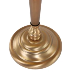 Lámpara de mesa Ancilla vidrio, bronce/verde
