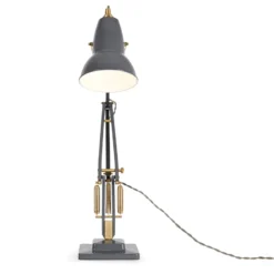 Lámpara de mesa Anglepoise Original 1227, gris/latón