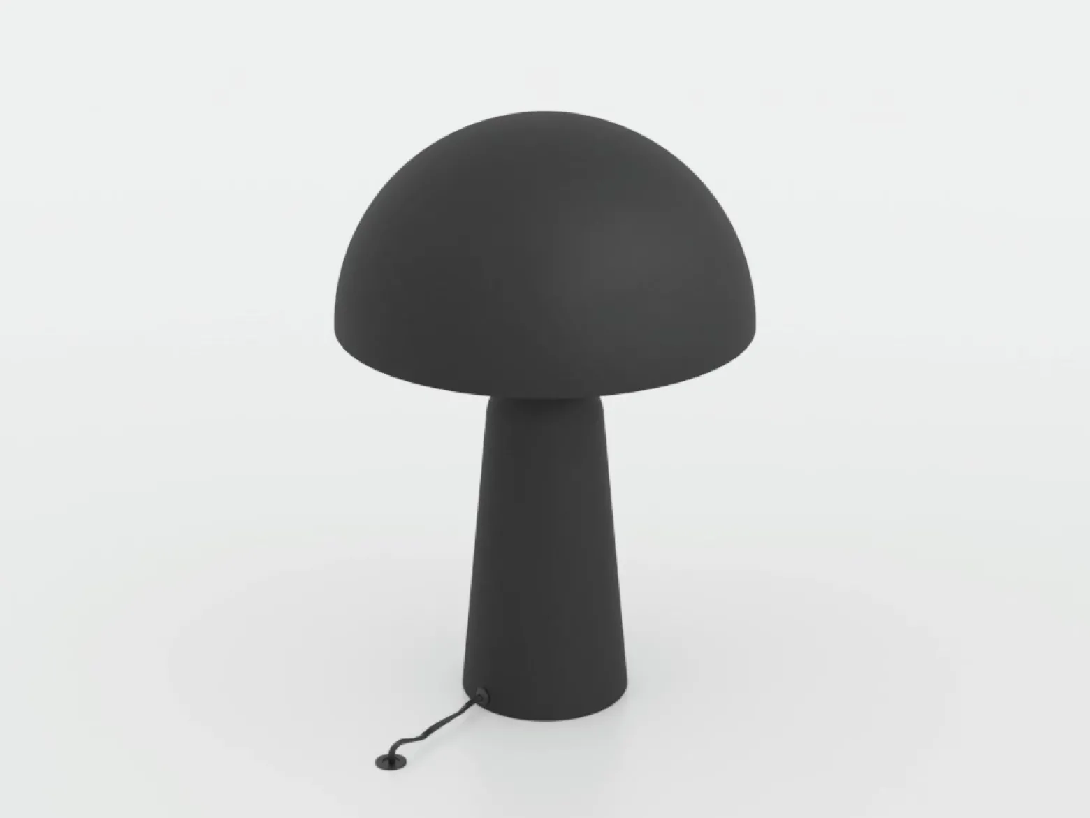 Lámpara de mesa Aranzola brillo descendiente negro