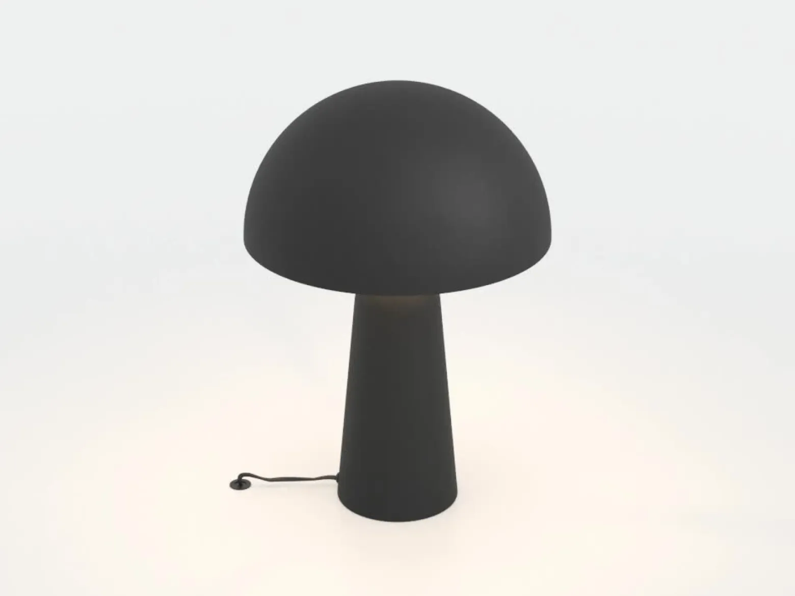Lámpara de mesa Aranzola brillo descendiente negro