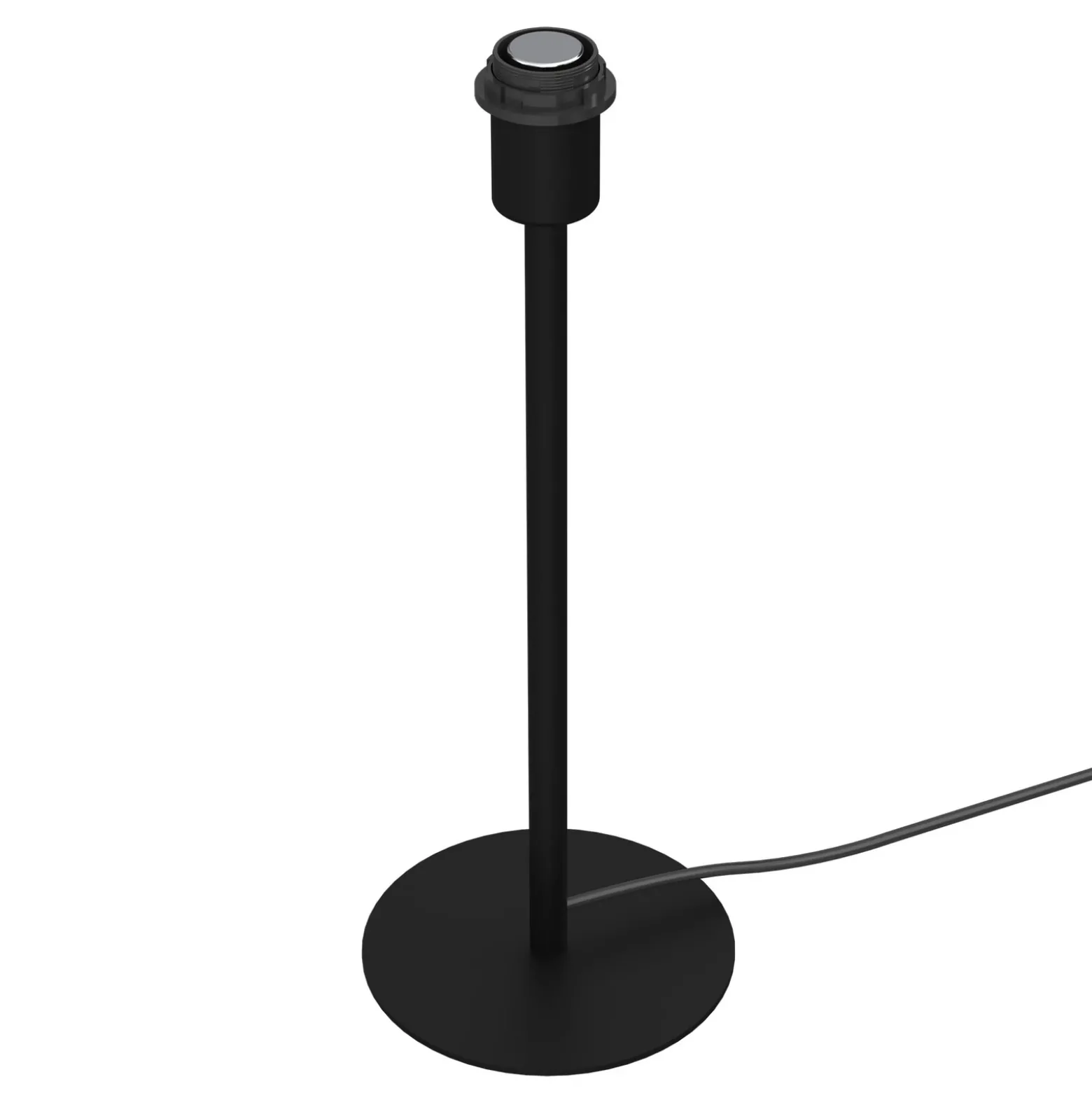 Lámpara de mesa Arden sin pantalla, negra, altura 44cm