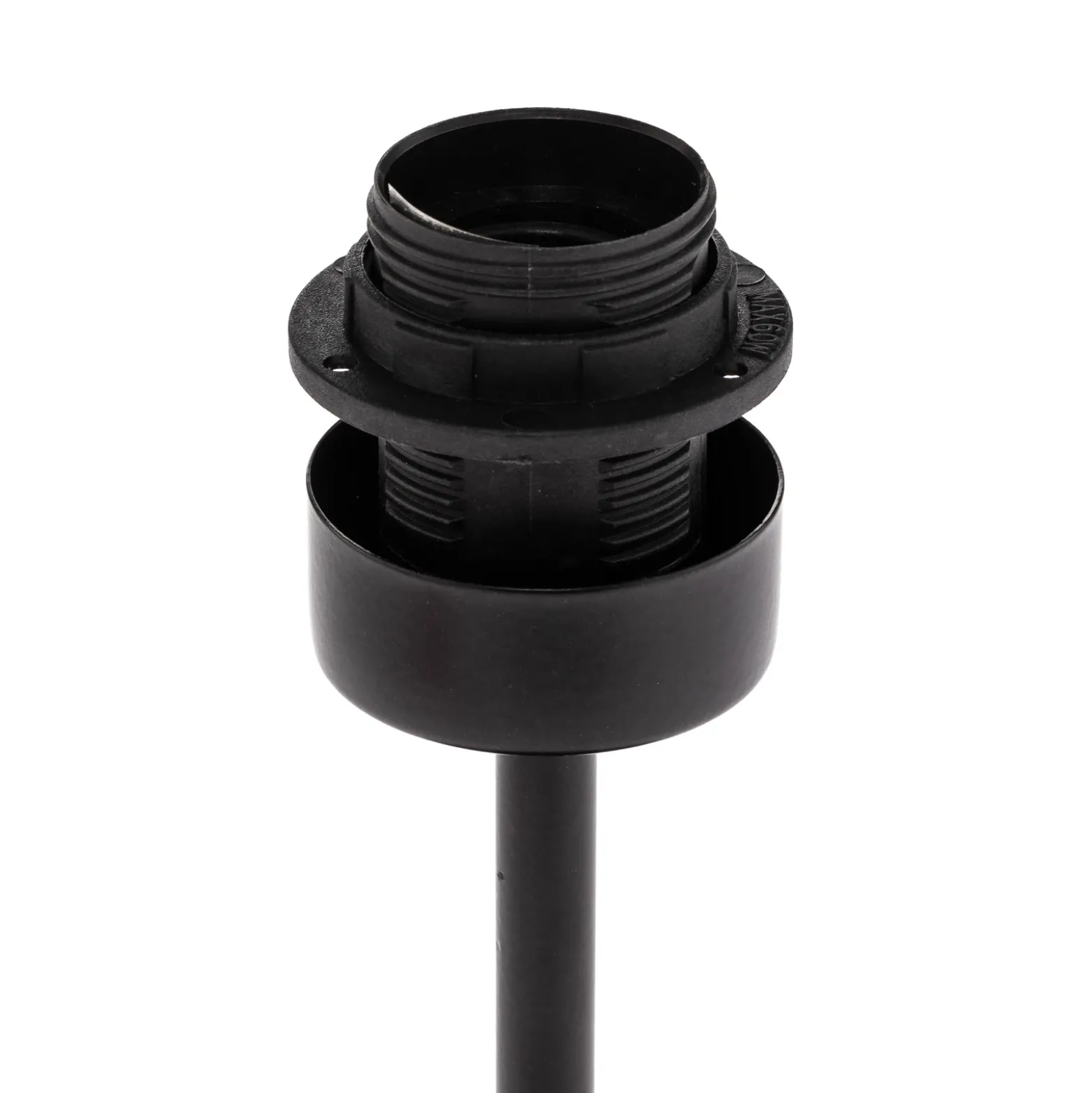 Lámpara de mesa Arden sin pantalla, negra, altura 44cm