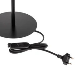 Lámpara de mesa Arden sin pantalla, negra, altura 44cm