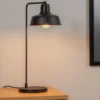 Lámpara de mesa Berceste 181BLACK-ML, metal negro Altura 55 cm