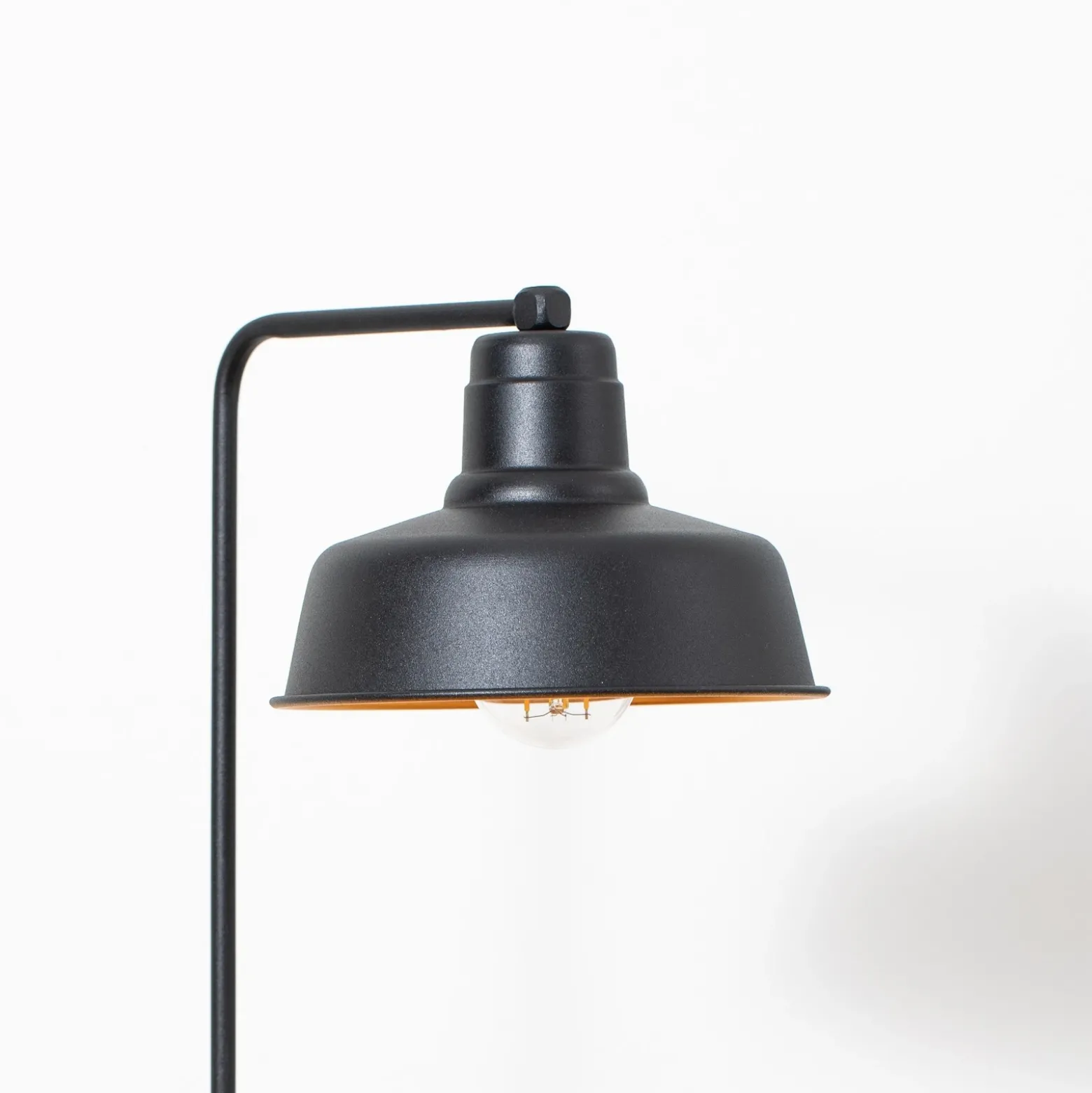 Lámpara de mesa Berceste 181BLACK-ML, metal negro Altura 55 cm
