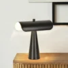 Lámpara de mesa Billie, negro mate, 30 cm, metal