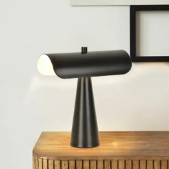 Lámpara de mesa Billie, negro mate, 30 cm, metal