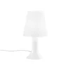 Lámpara de mesa BINGO Lumetto, blanca, altura 24,5 cm, plástico
