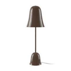 Lámpara de mesa Blåklockan de Globen Lighting, color marrón moka, altura 56 cm