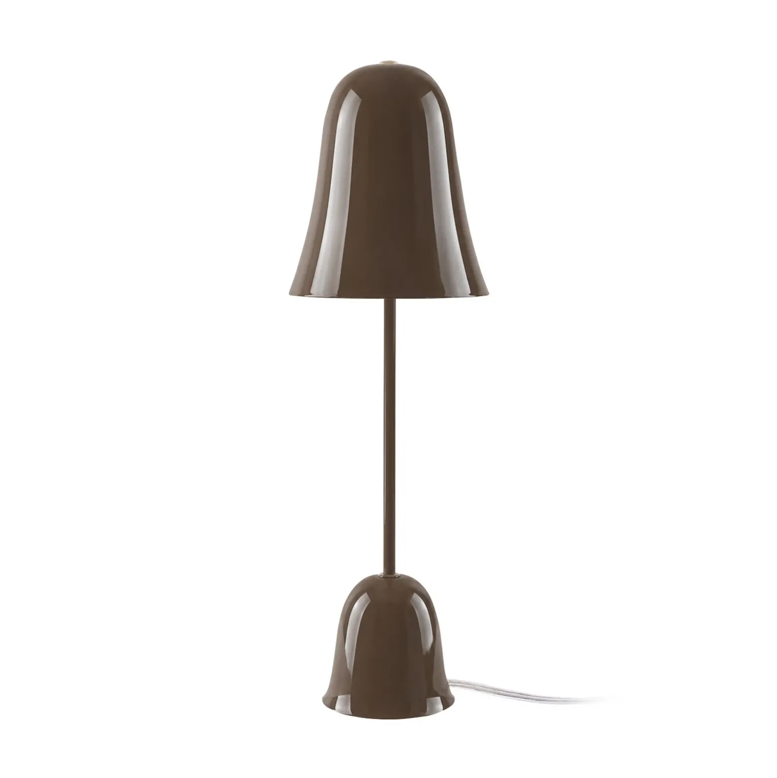 Lámpara de mesa Blåklockan de Globen Lighting, color marrón moka, altura 56 cm